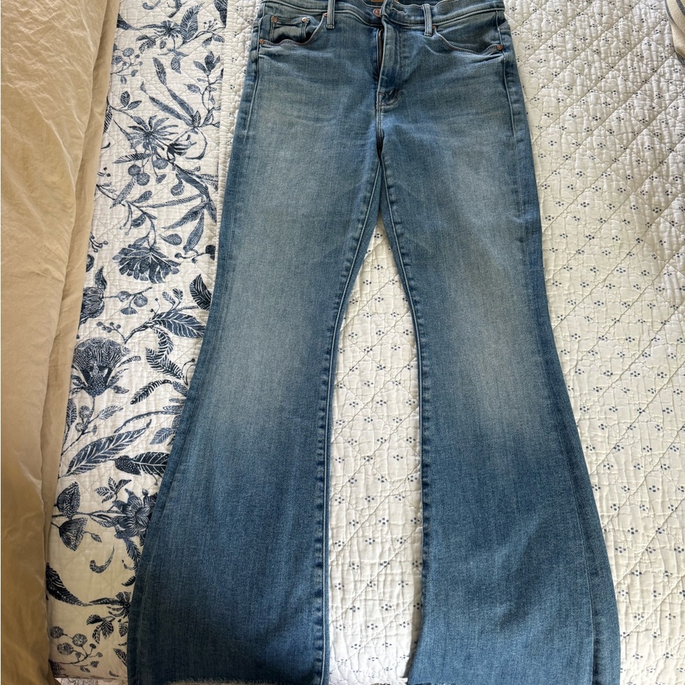 MOTHER Classic Blue Boot Cut Jeans - Picture 6 of 10